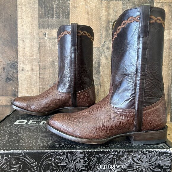 Old Gringo Amarillo 10” MK2293-2 Smooth Ostrich Western Cowboy Boots Mens 9 D - Picture 11 of 12